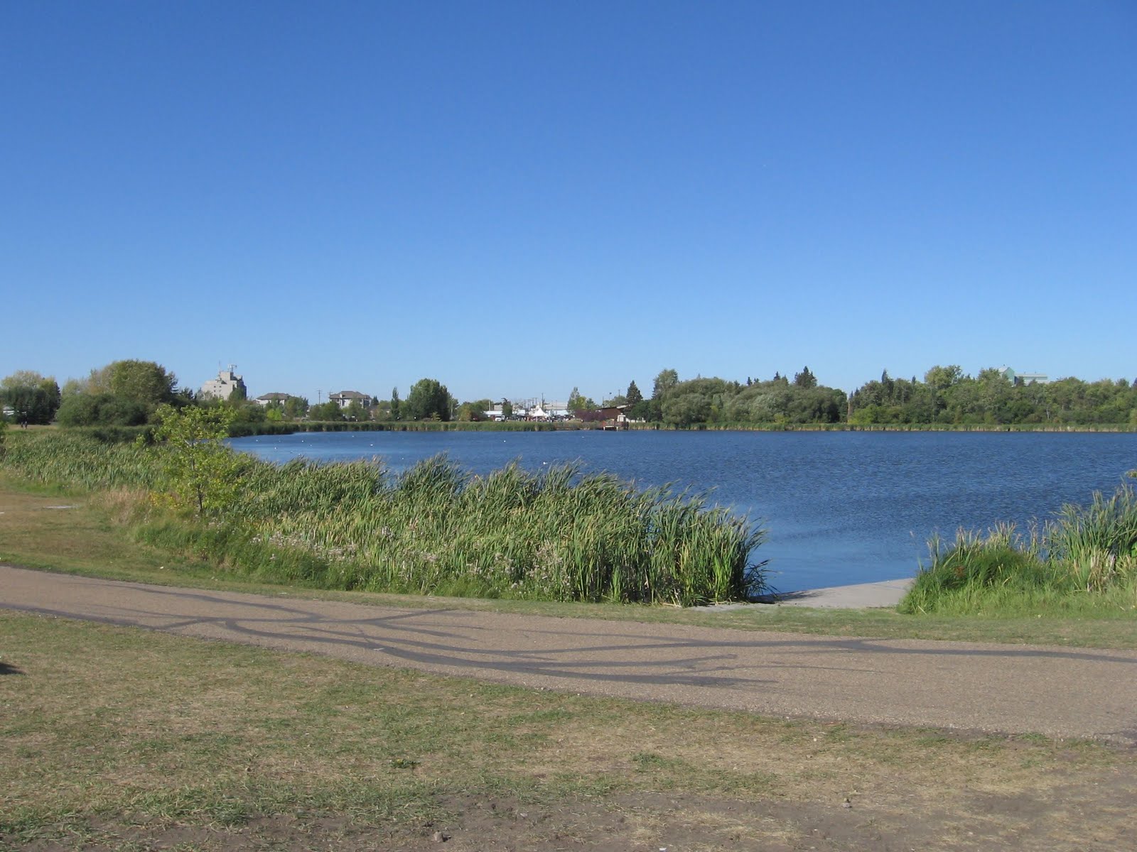 Canoeing Around Edmonton, Alberta, Canada Telford Lake, Leduc
