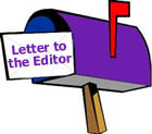 letter to the editor hanging out of mailbox