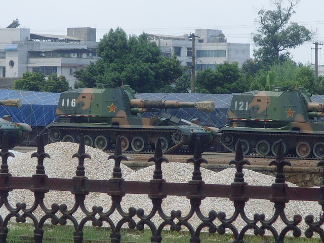 PLA's weapons and equipment ware largely mobilized