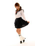 leah dizon schoolgirl outfit