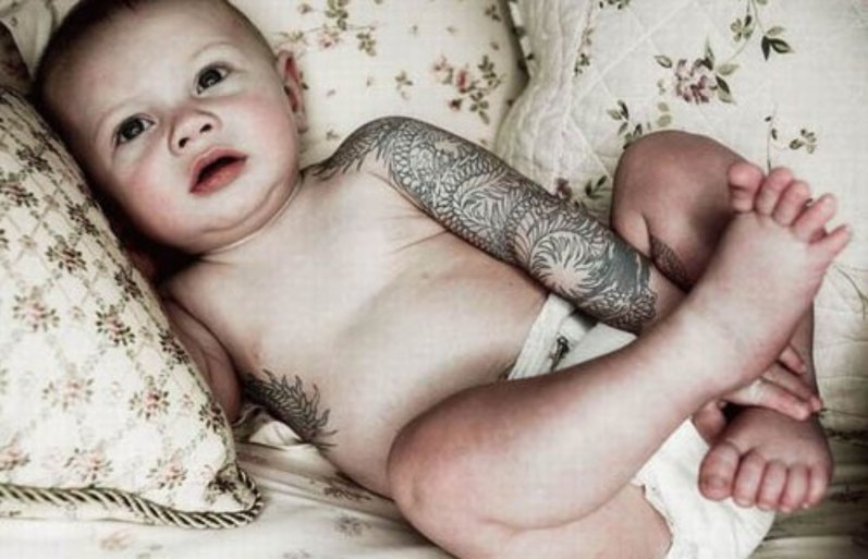 baby tattoos women