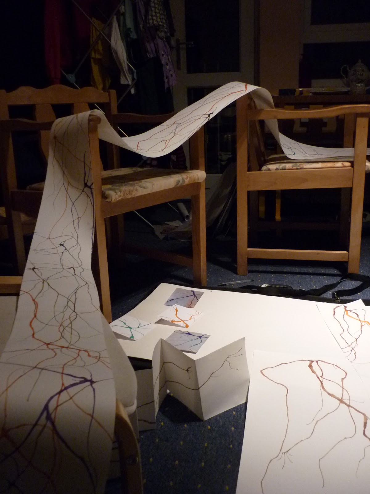 Ink Blowing Amy Francesca Art