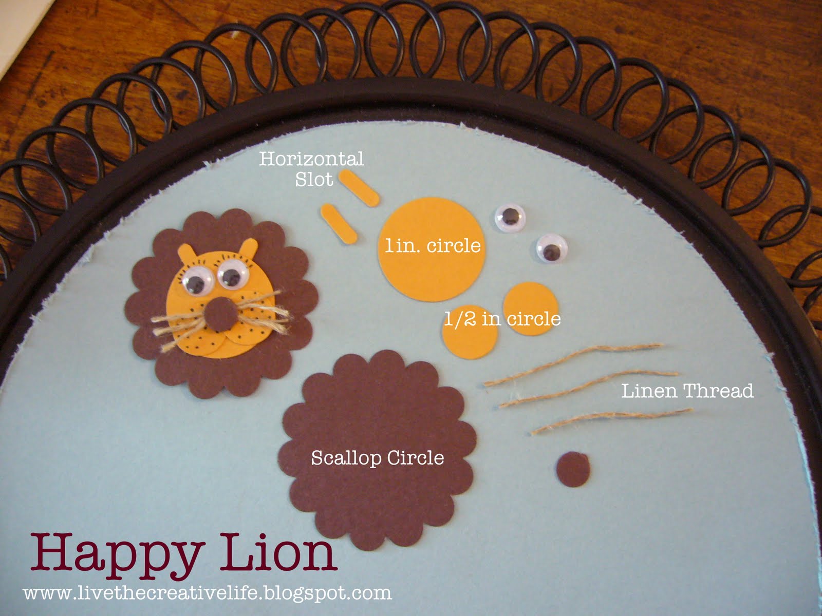 Live the Creative Life Animal Punch Art!