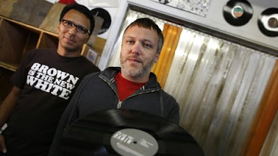 AHEAD OF THE CURVE: Monti Olson, left, and Jeff Bowers launched the vinyl-only Original Recordings Group label in December 2006. It will release 10 albums in 2008 and expects to put out twice that number in 2009.