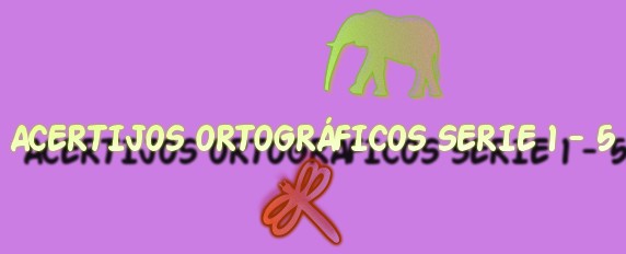ACERTIJOS ORTOGRÁFICOS SERIE 1-5