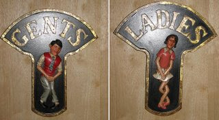 Washroom signs of USA-Georgia state