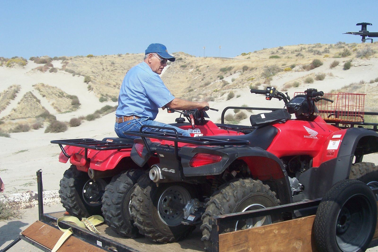 Grandpa quad ridin'