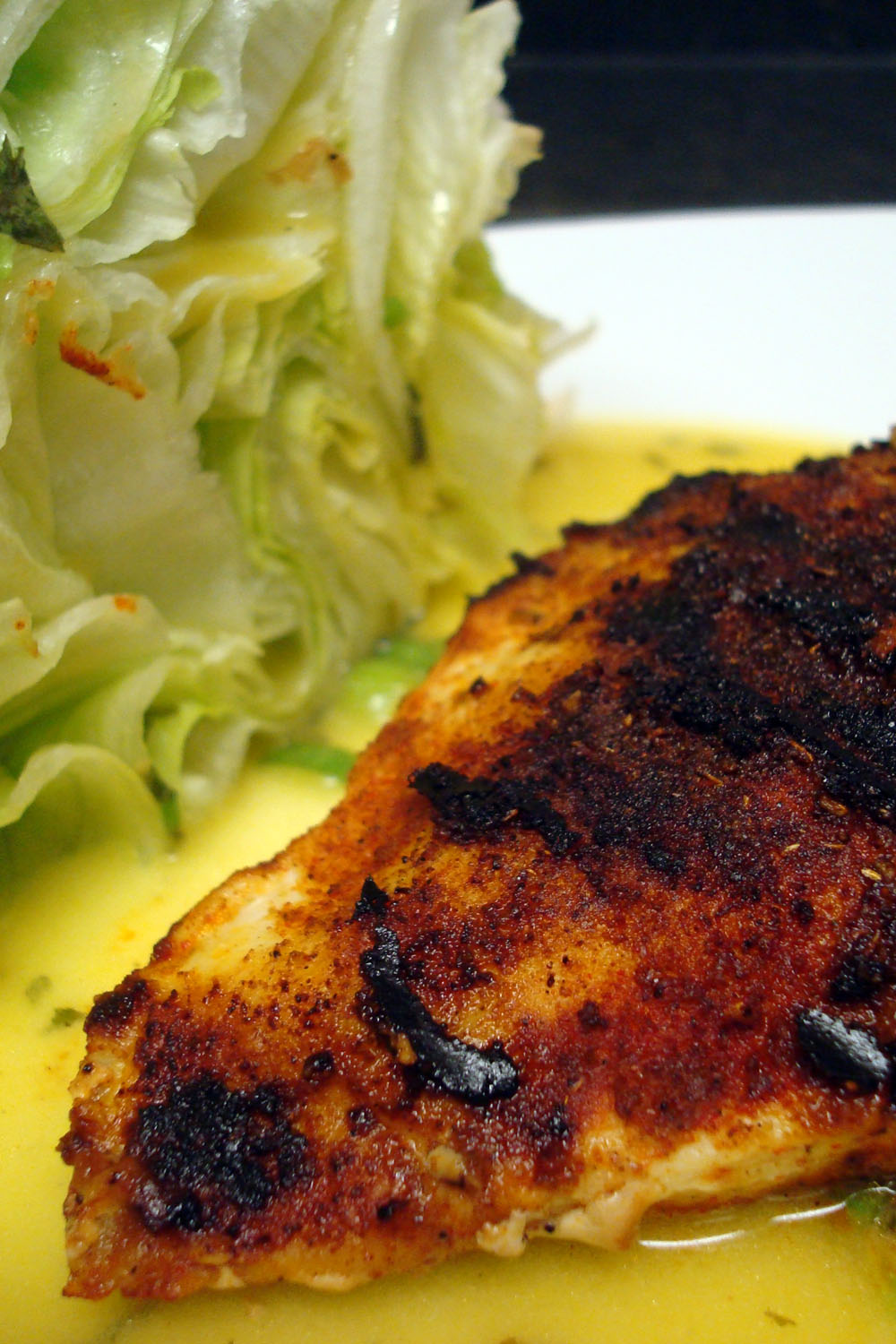 Wilde in the Kitchen Spanish Chicken with MustardGreen Onion Sauce