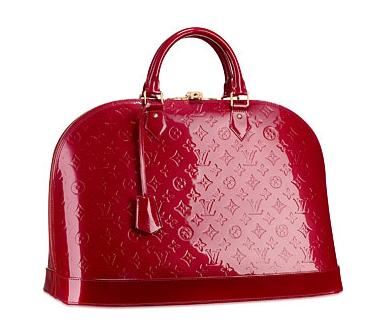 Louis Vuitton Vernis Alma Bb Pomme D'Amour Cherry Red