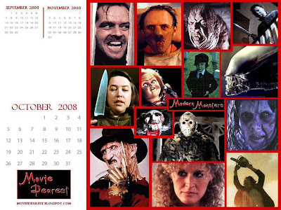  and treats here at Movie Dearest October's calendar wallpaper salutes 