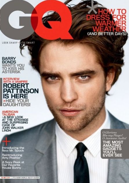 Men's Fashion &amp; Style Aficionado: Robert Pattinson Covers April 09 GQ