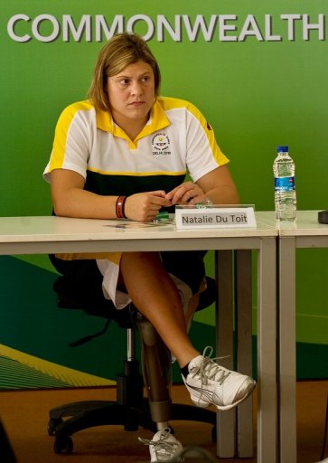 South Africa Paralympics swimming champion Natalie Du Toit says she