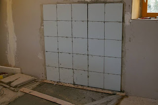 tiling back wall attic