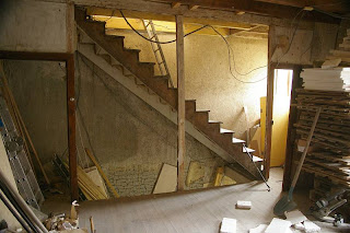 demolished wall bedroom les guis virlet puy de dome france