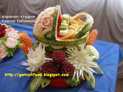 Garnish Carving Watermelon Fruit