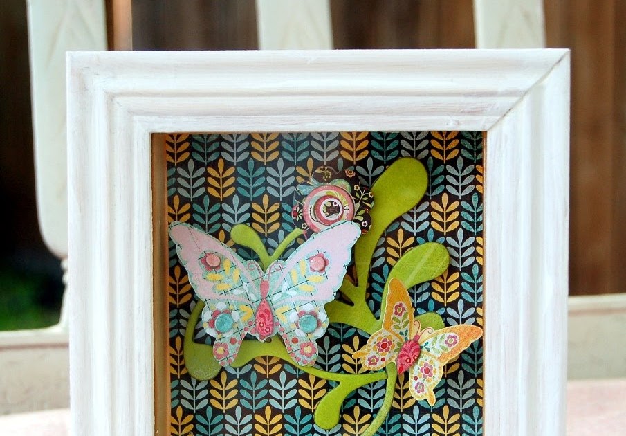 Meaningful Menagerie butterfly shadow box