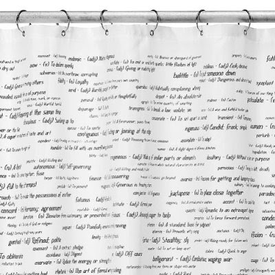 Top 500 Sat Words Shower Curtain Design Fetish