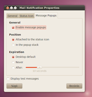 Ubuntu E-mail értesítő