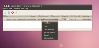 Ubuntu letöltésvezérlő