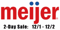 Meijer 2day sale 12/1