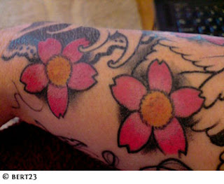 Cherry Blossom Tattoo Design and Japanese Cherry Blossom