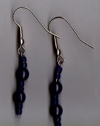 purple beaded earrings
