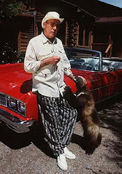 The Late Hunter S. Thompson  & his pet wolverine