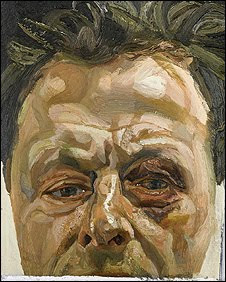 lucian freud self portrait with a black eye