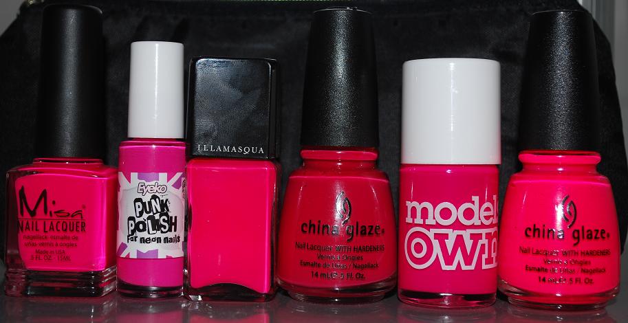 ABC nails: A pink comparison