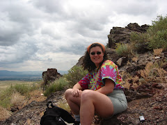 Amy on volcano
