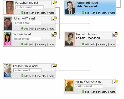 Ismail Alimuda family tree