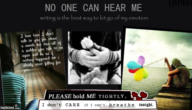 no one can hear me.: what a girl wants