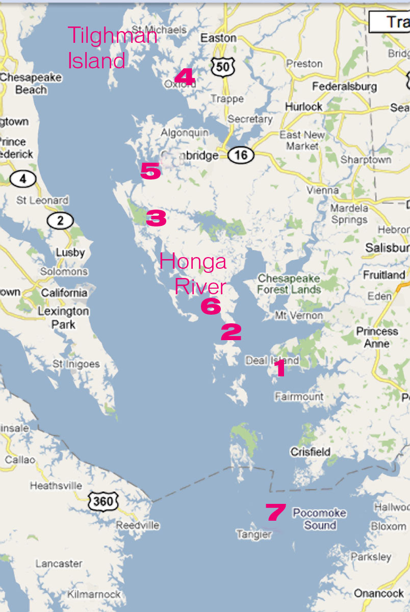 Bloodsworth Island Map Bloodsworth Island Map