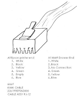A Charolia Kwik Cable Mmf Printer Driven Cash Drawer Cable For Epson