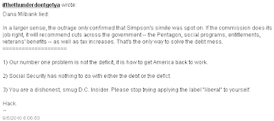 Dana Milbank, Smug Asshat