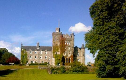 Site of old Houston Castle in Scotland