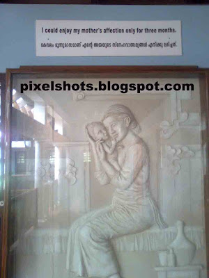 saint alphonsa,baby-alphonsa-and-mother-portrait,inside-alphonsas-home,alphonseum,clay-portraits,kudamaloor-museum