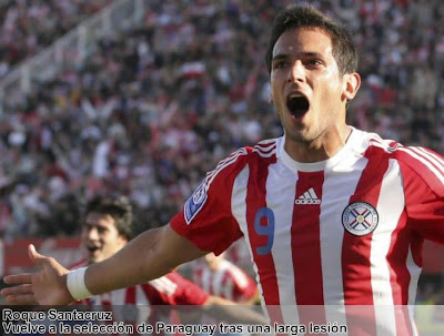 Roque Santacruz vuelve a Paraguay, la lista de convocados contra el Athletic