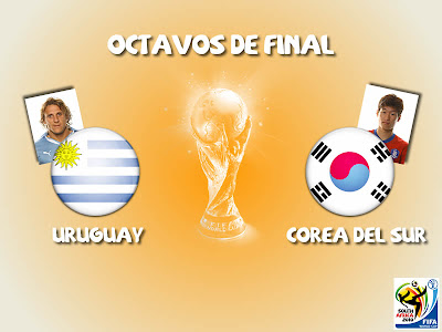 Partido Uruguay vs Corea del Sur Octavos de Final