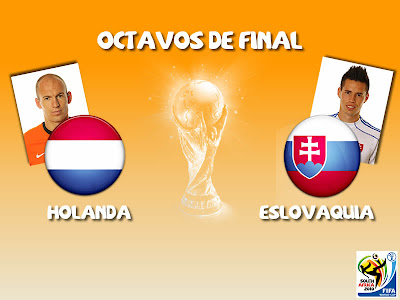 Partido Holanda vs Eslovaquia Octavos de Final