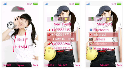 Victoria@韓國女子組合F(x)SonyEricsson手機主題for Aino﹝240x432﹞
