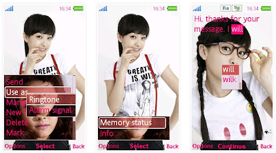 Victoria@韓國女子組合F(x)SonyEricsson手機主題for Aino﹝240x432﹞
