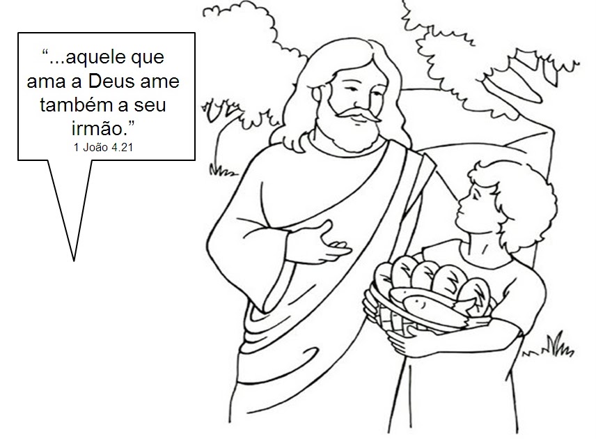 PEQUENOS ADORADORES DO REI JESUS O MENINO QUE DEU CINCO PÃES E DOIS