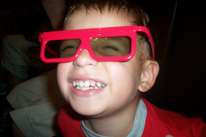 Ashton and 3D Glasses