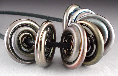 Satiny Triton Disc Beads