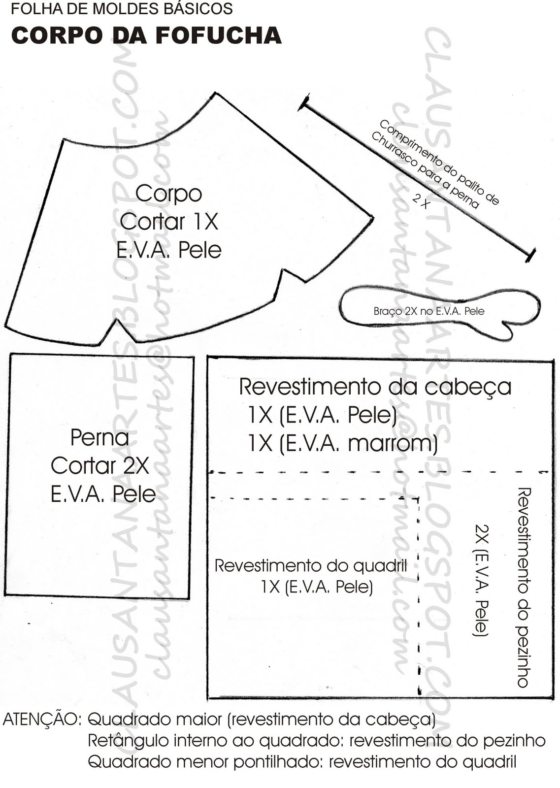 moldes fofuchas
