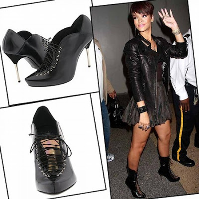 Rihanna's Giuseppe Zanotti Lace Up Boots