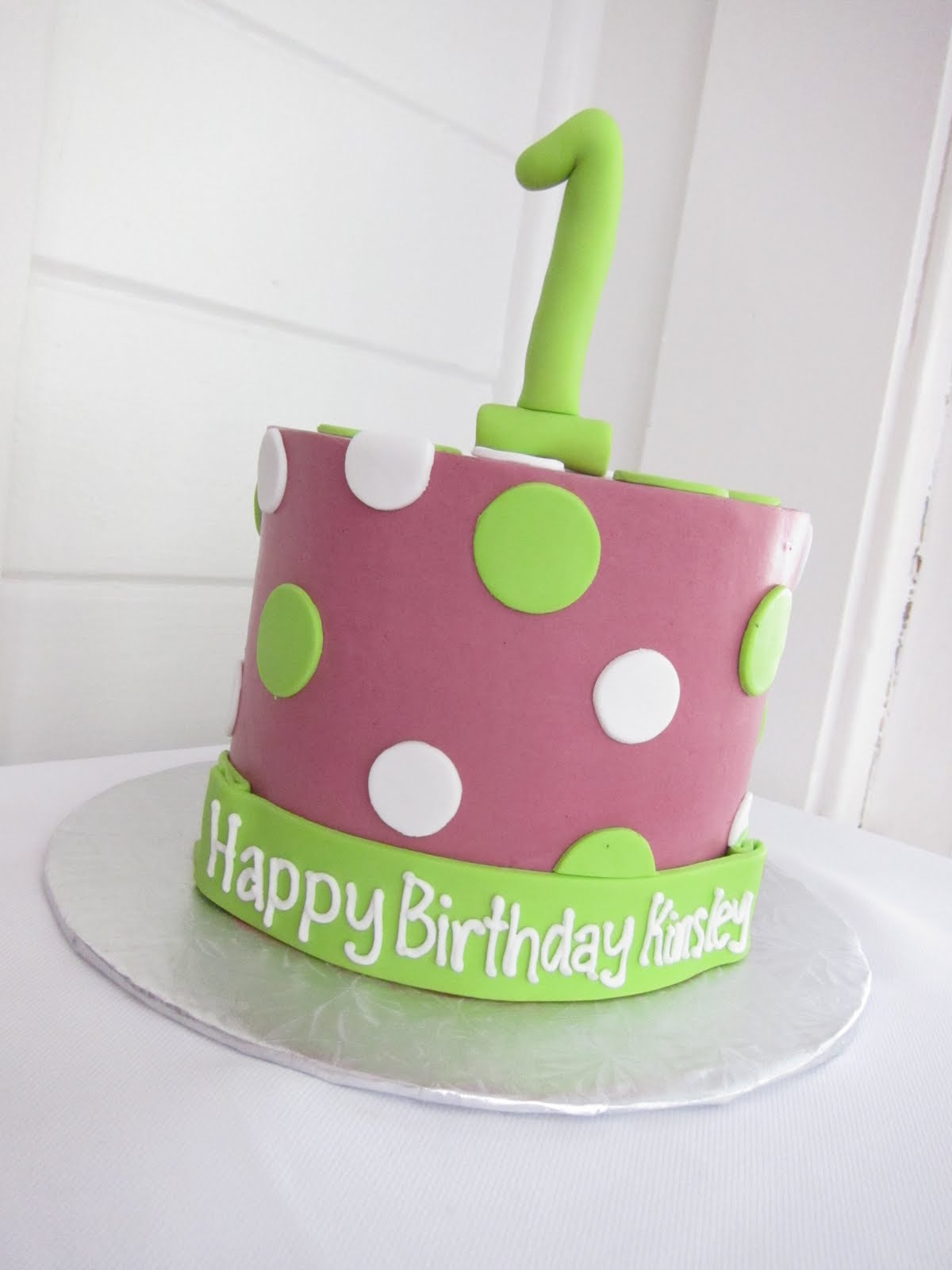 Polkadots Cupcake Factory: First Birthday Cake