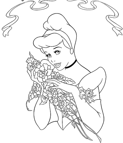 coloring pages disney princesses belle. Disney Princesses Coloring