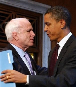 McCain and Obama, BFF. McCain and Obama, BFF.